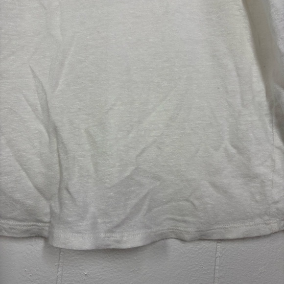 Frame Cream White Linen Tank Top Blouse XS Sleeveless Textured Layer Minimal - Picture 2 of 8